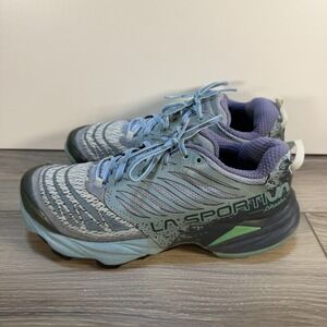 La Sportiva Sneakers Akasha Women's Size 7 Running Sneakers Grey Blue